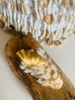 Lade das Bild in den Galerie-Viewer, Edelstahl Ring vergoldet &quot;GINKO&quot;
