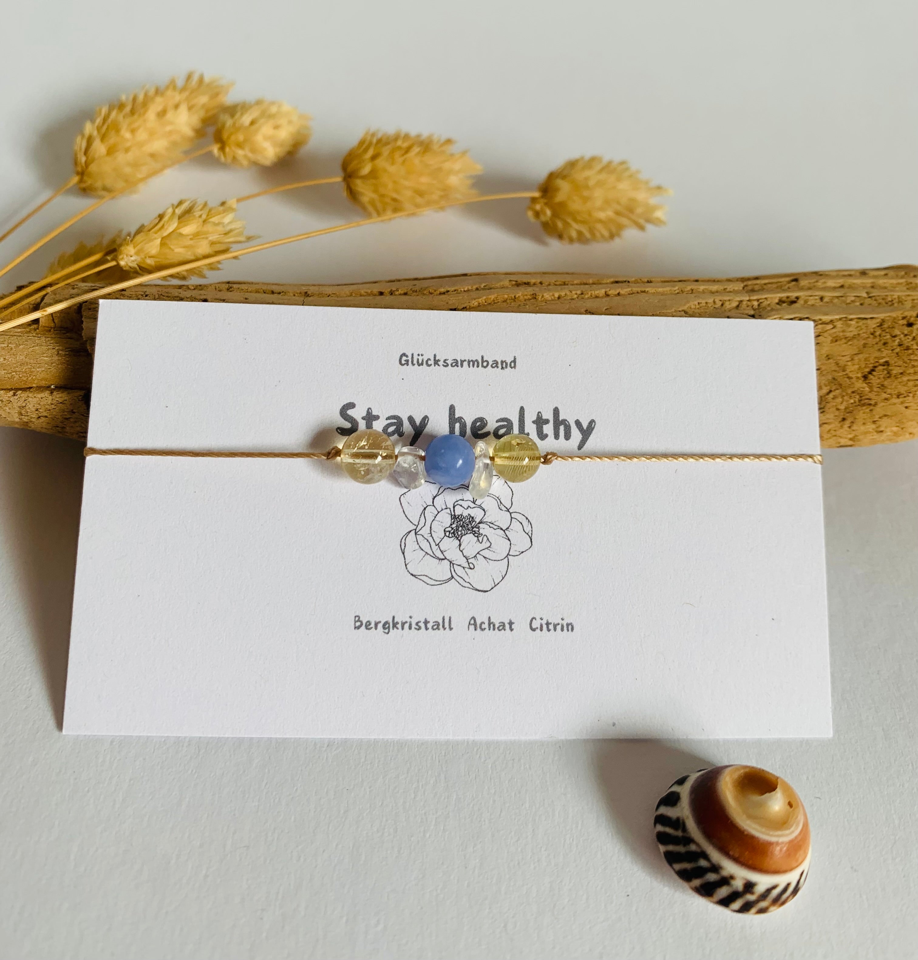 Glücksarmband  "STAY HEALTHY" Kaufe 5 zahle 4