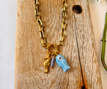 Lade das Bild in den Galerie-Viewer, Necklace Edelstahl Gliederkette gold &quot;SEALIFE&quot;
