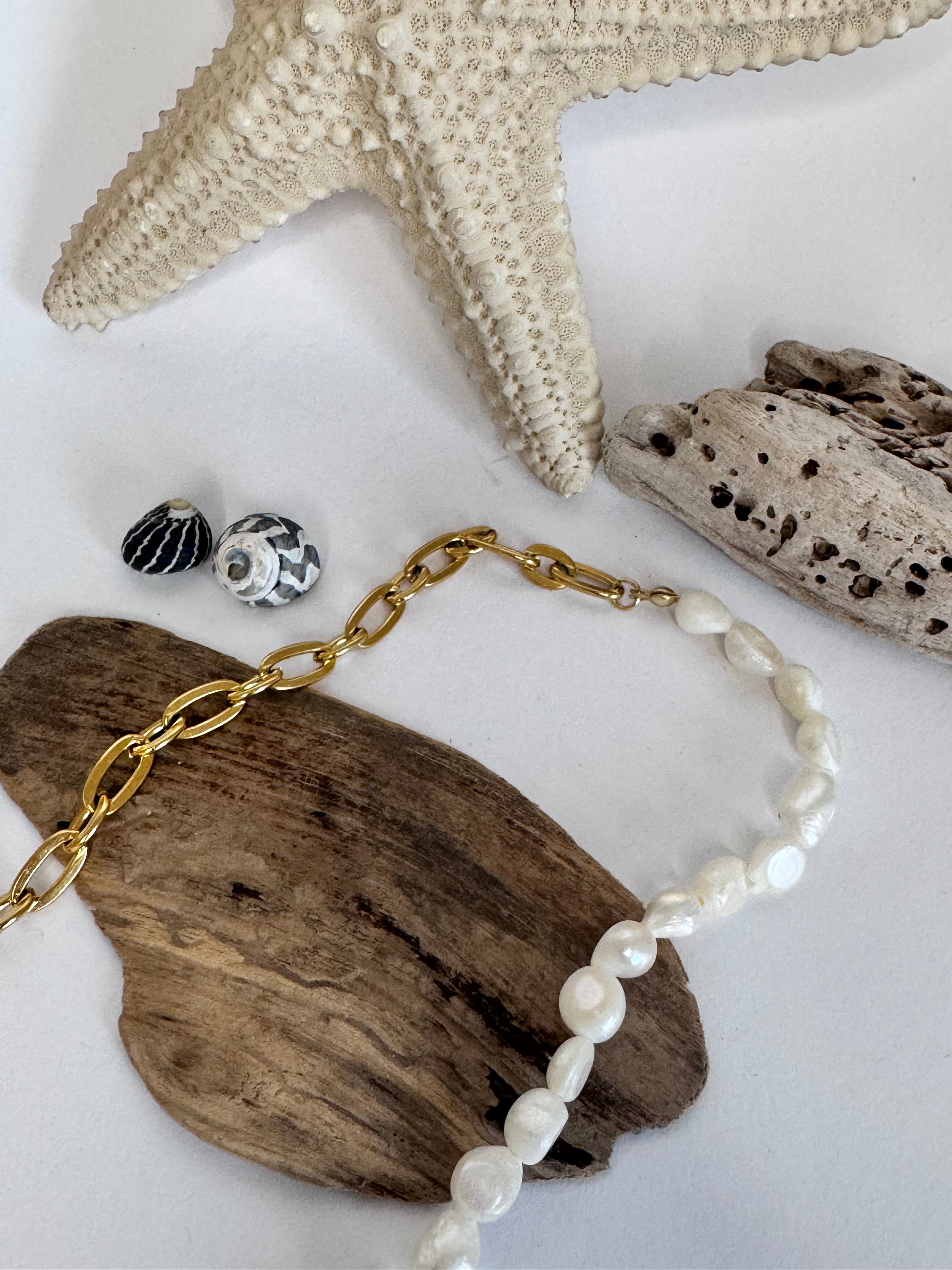 Necklace "HALF & HALF YASMIN" gold