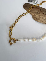 Lade das Bild in den Galerie-Viewer, Necklace &quot;HALF &amp; HALF YASMIN&quot; gold
