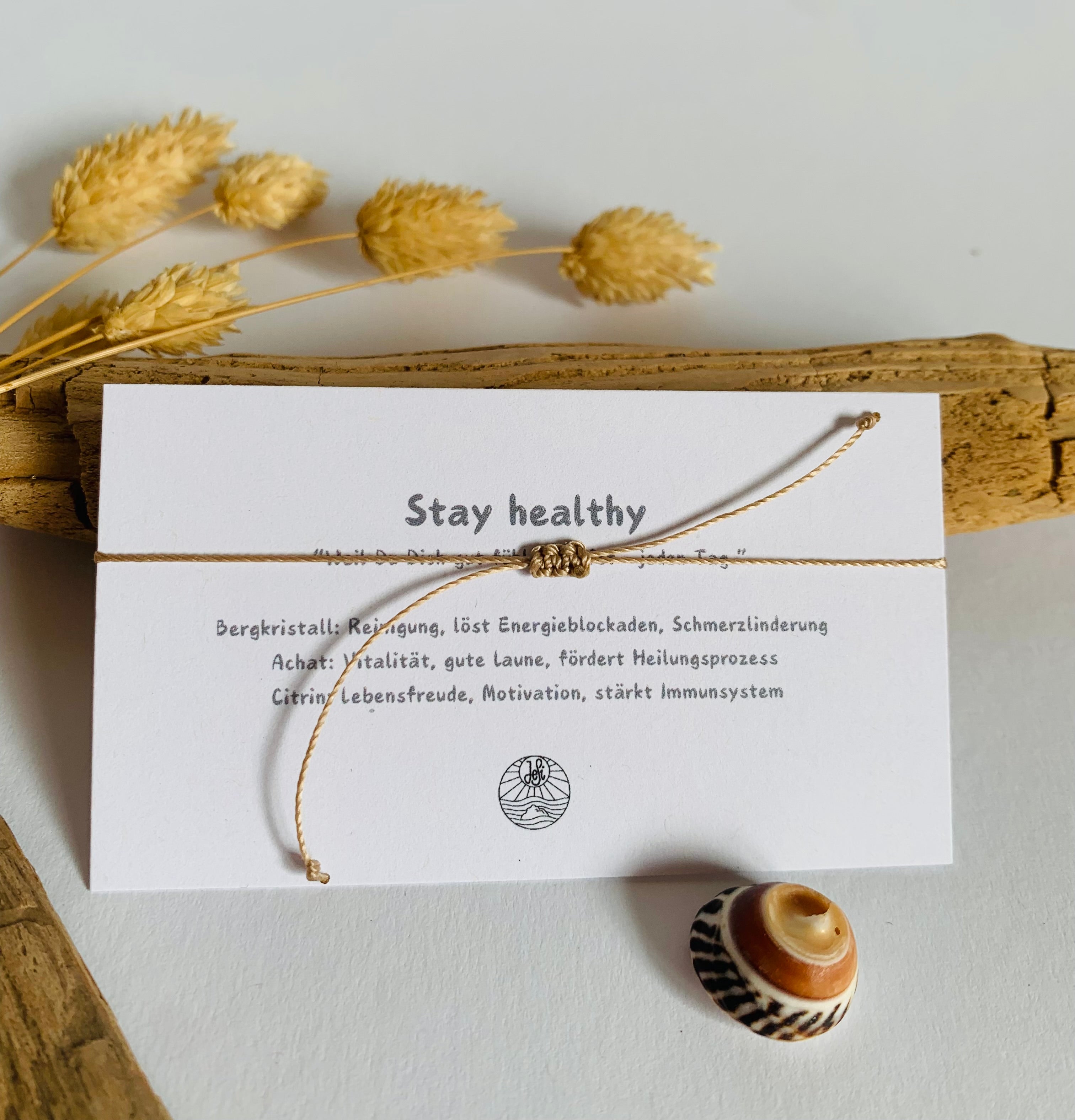 Glücksarmband  "STAY HEALTHY" Kaufe 5 zahle 4