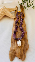 Lade das Bild in den Galerie-Viewer, Necklace Crystal  &quot;LAVENDER&quot;
