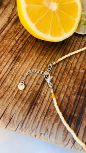 Necklace Pearl „LATTE“