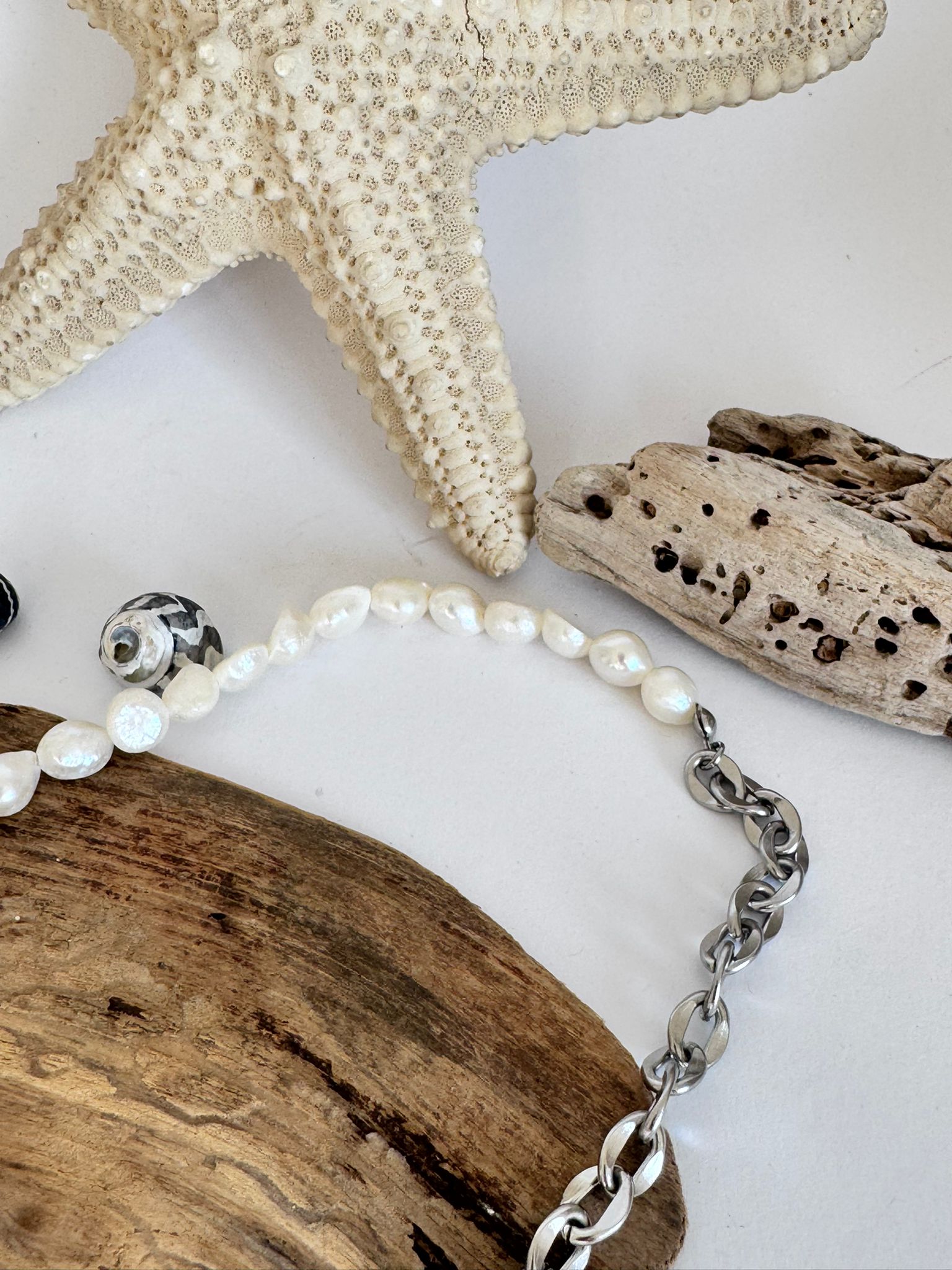 Necklace "HALF & HALF YASMIN" Silber