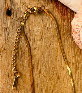Necklace Edelstahl Schlangenkette gold