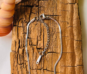 Necklace Edelstahl Schlangenkette silber