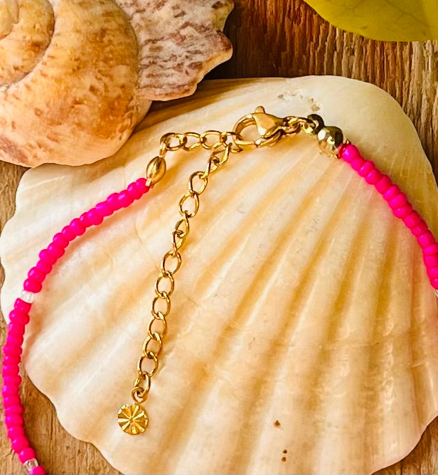 Anklett "PINK PEARL"