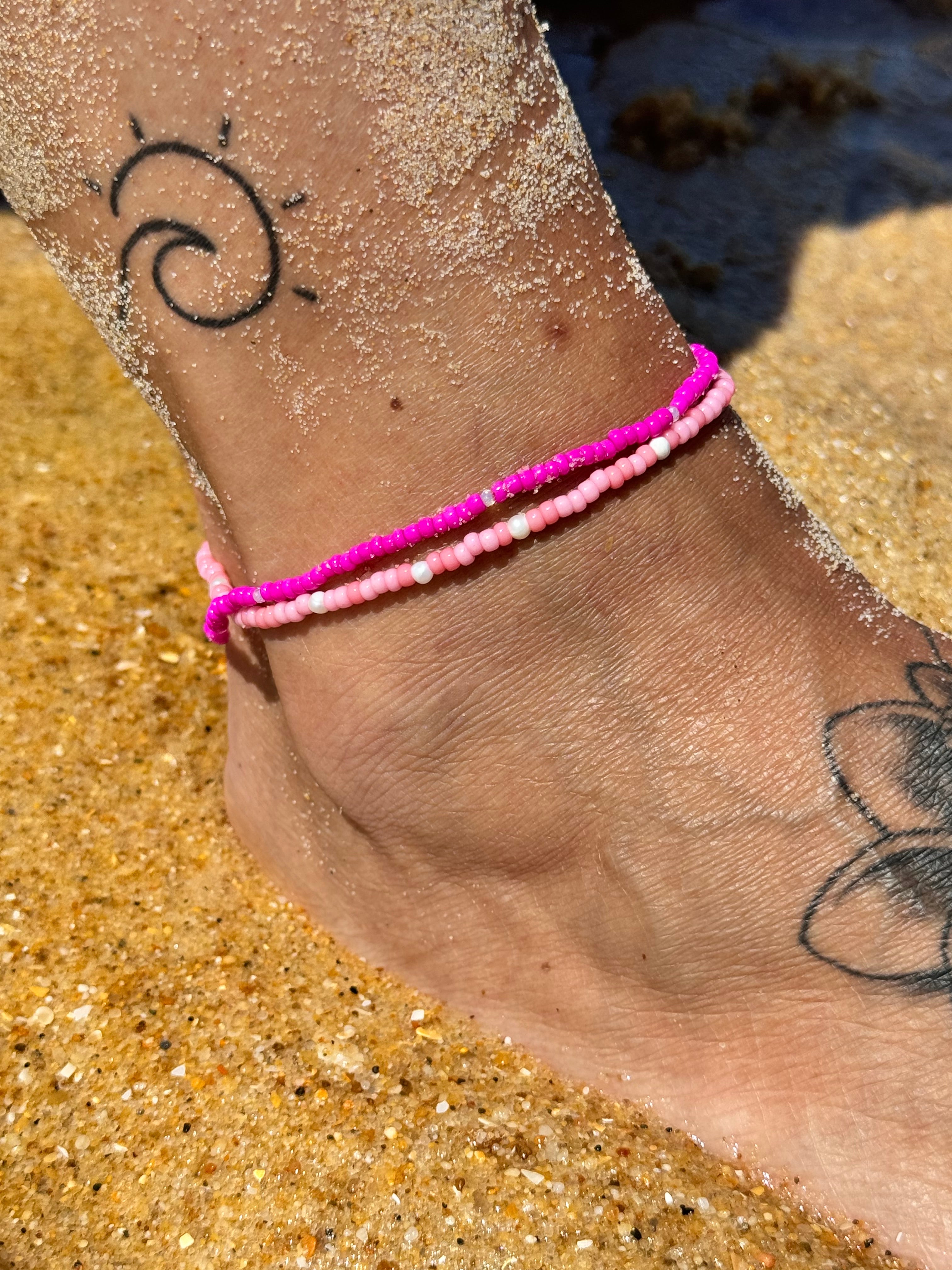 Anklett "PINK PEARL"