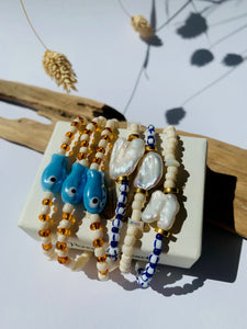 Bracelet  "PEARLY BLUE"