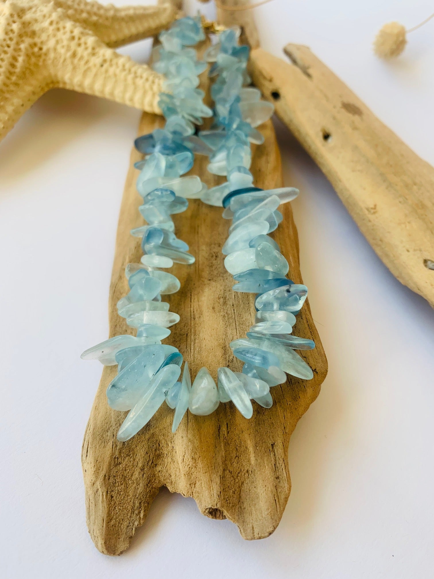 Necklace Crystal  "WATER LOVE"