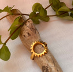 Lade das Bild in den Galerie-Viewer, Edelstahl Ring vergoldet &quot;SUN&quot;
