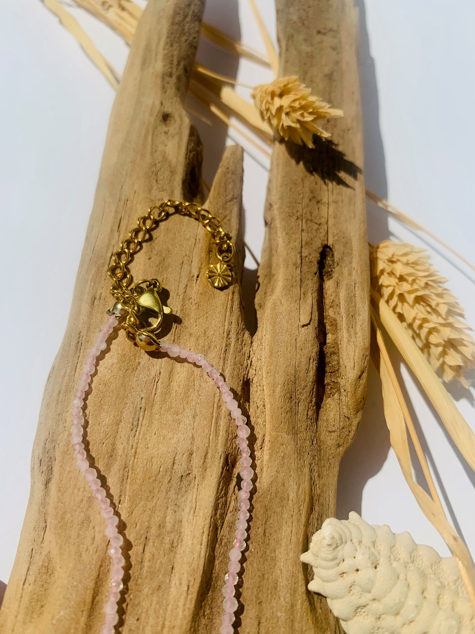 Necklace Crystal gold  "LITTLE LOVE"