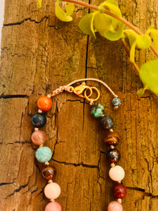 Necklace Crystal „EARTH"