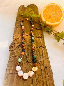 Necklace Crystal „EARTH"