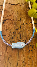 Lade das Bild in den Galerie-Viewer, Necklace  „BLUE FISH&quot;
