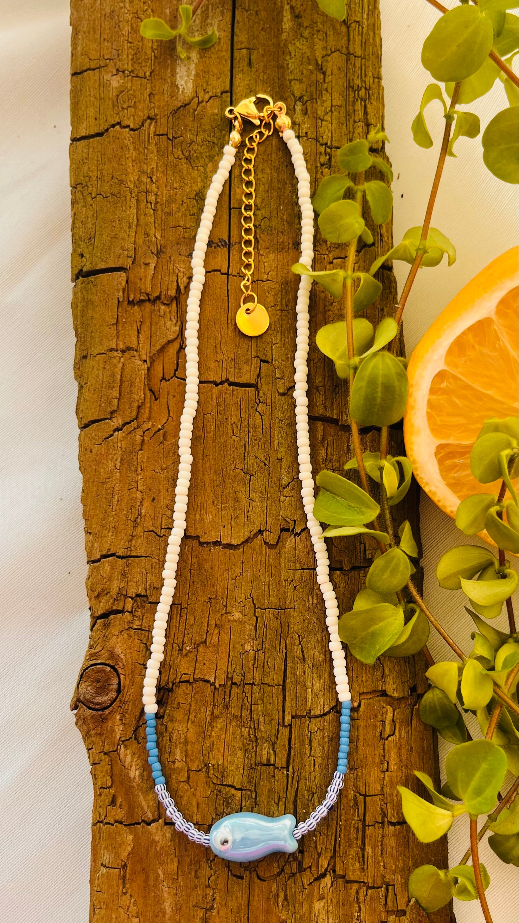 Necklace  „BLUE FISH"