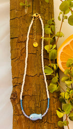 Lade das Bild in den Galerie-Viewer, Necklace  „BLUE FISH&quot;
