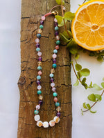 Lade das Bild in den Galerie-Viewer, Necklace Crystal „HAPPY LIFE&quot;
