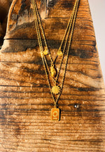 Lade das Bild in den Galerie-Viewer, Necklace Layering Edelstahl Gliederkette gold &quot;POWER&quot;

