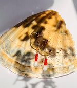 Lade das Bild in den Galerie-Viewer, Creole Edelstahl gold &quot;RED PEARLY&quot;
